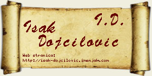 Isak Dojčilović vizit kartica